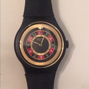 Vintage James Bond 007 roulette Swatch watch